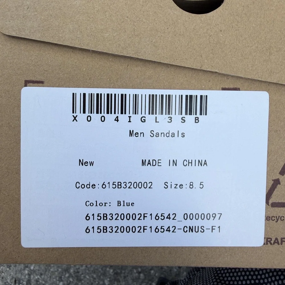 Camel Sandals Shoes‎ Mens Size 8.5 Blue Hook Loop Strap Comfort Adjustable Sport